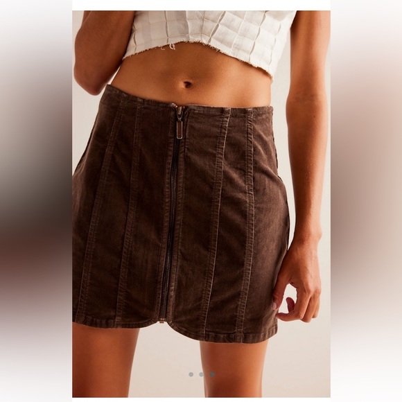 Free People NWT Layla Cord Mini Skirt - Picture 2 of 4
